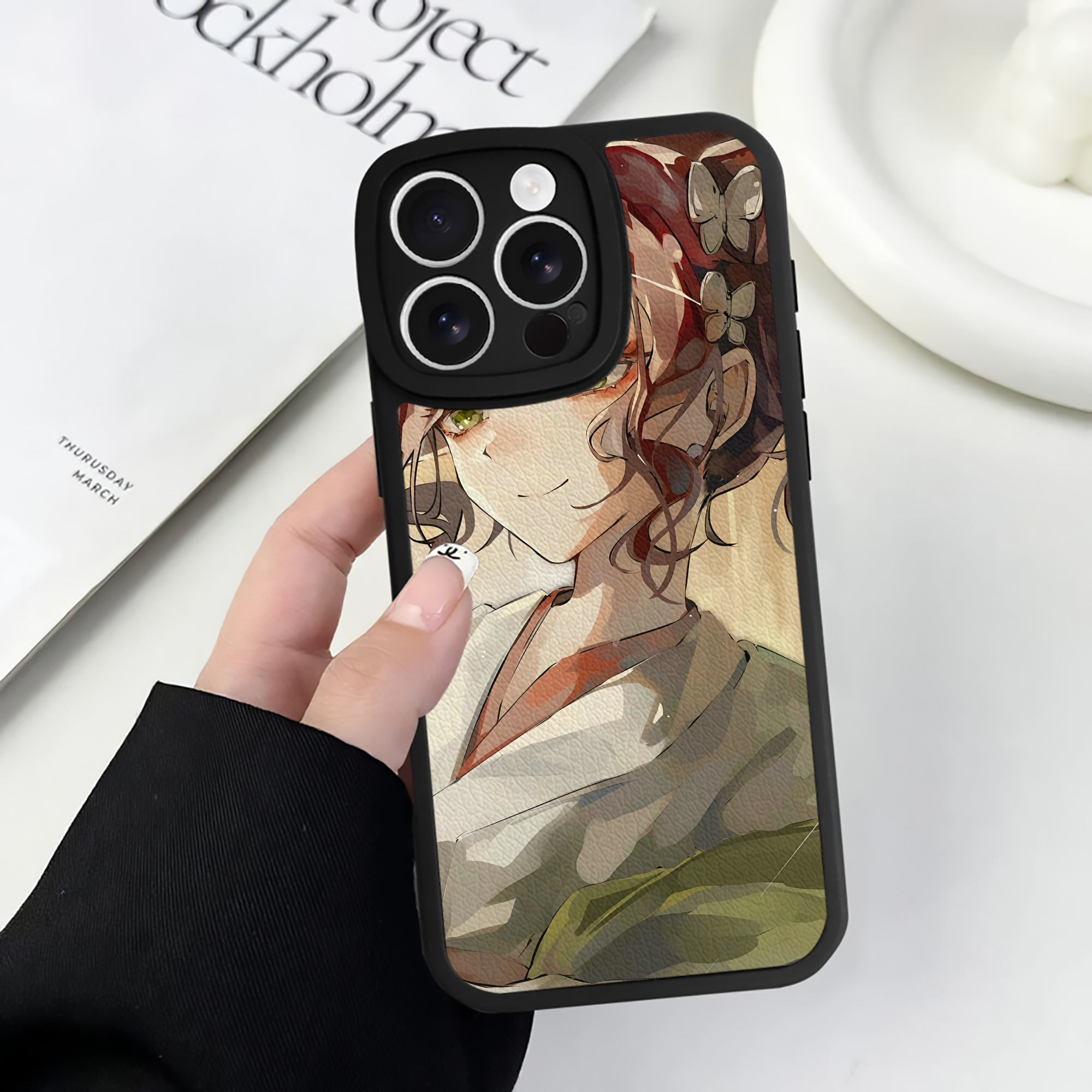 薬屋のひとりごと The Apothecary Diaries 【iPhone 16シリーズ対応】シリコンスマホケース（レザー調） 材質：シリコン